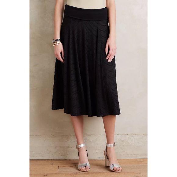 Anthropologie Dresses & Skirts - Anthropologie Maeve Berkeley midi skirt Swiss Dot NWT